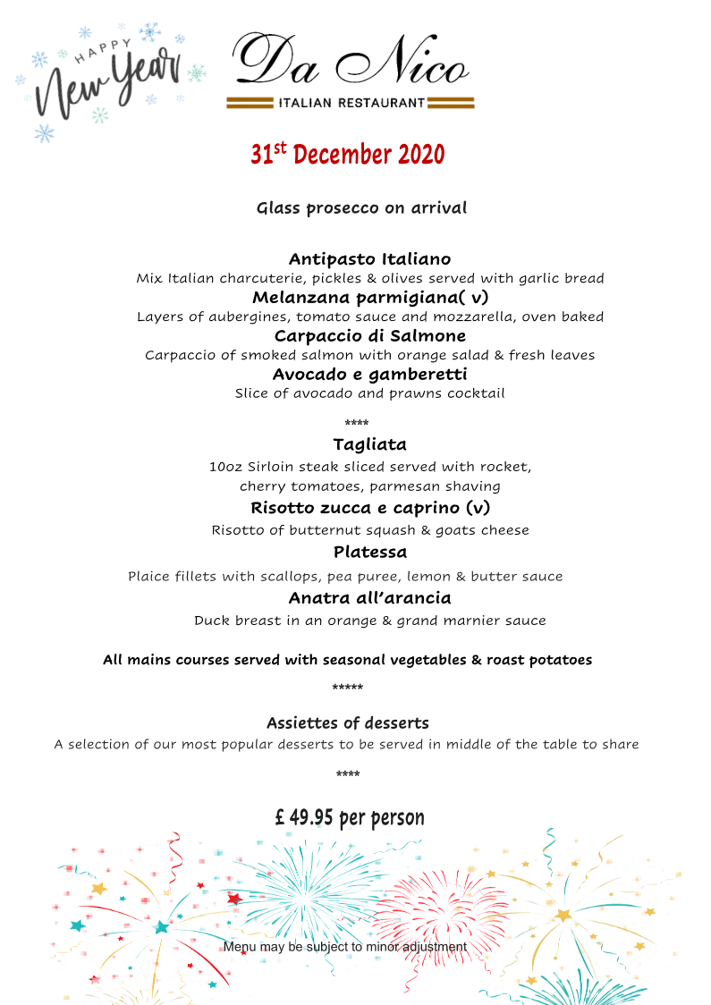 Menu Da Nico Italian Restaurant-3