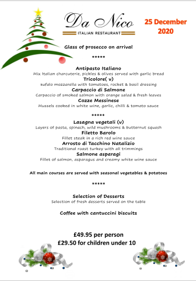 Menu Da Nico Italian Restaurant-4